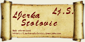 LJerka Stolović vizit kartica